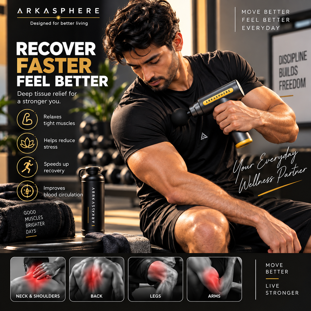 ARKASPHERE™ - 4-in-1 Deep Tissue Massage Gun
