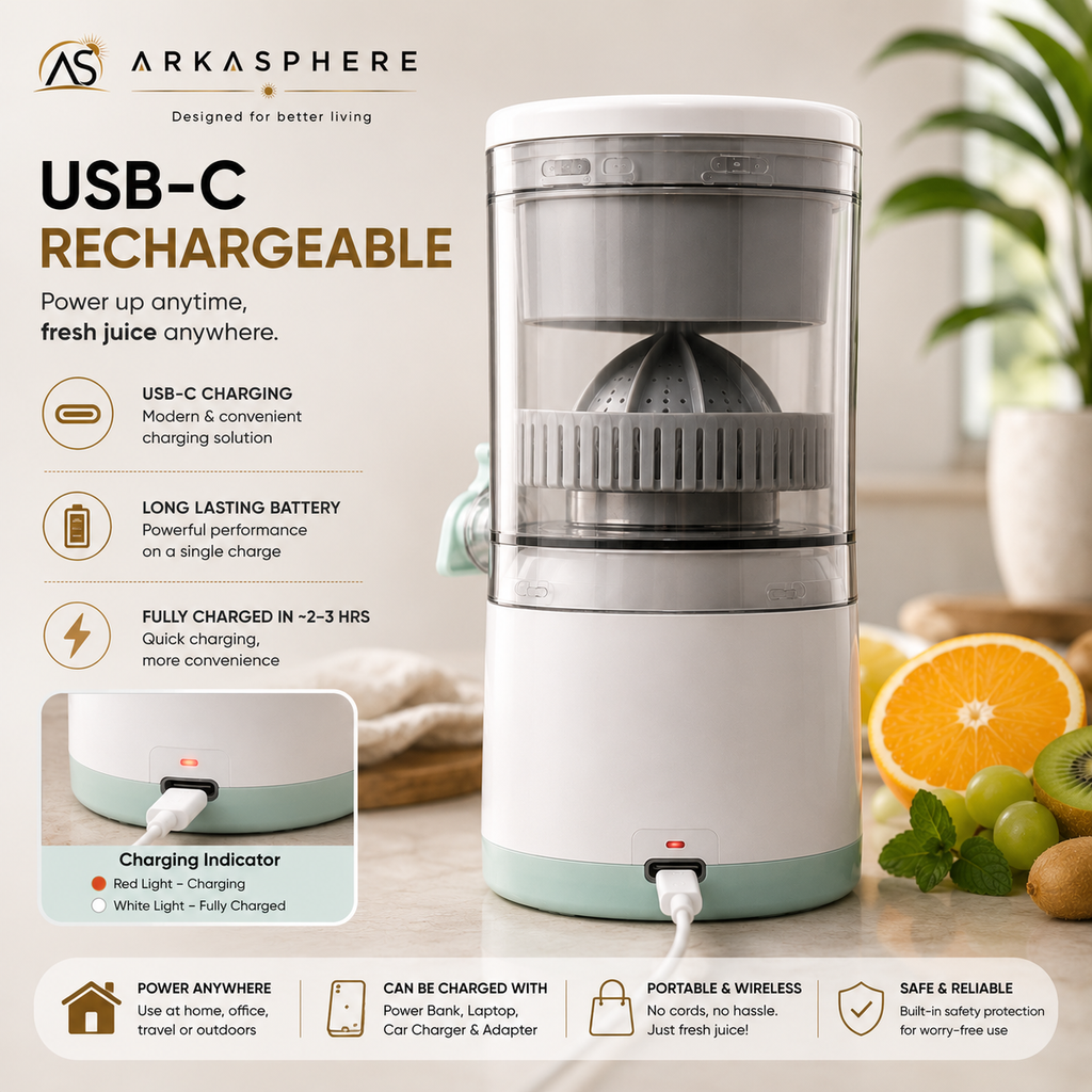 ARKASPHERE™ - Portable Rechargeable Juicer