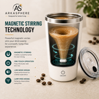 ARKASPHERE - Self Stirring Travel Mug demonstrating magnetic stirring technology