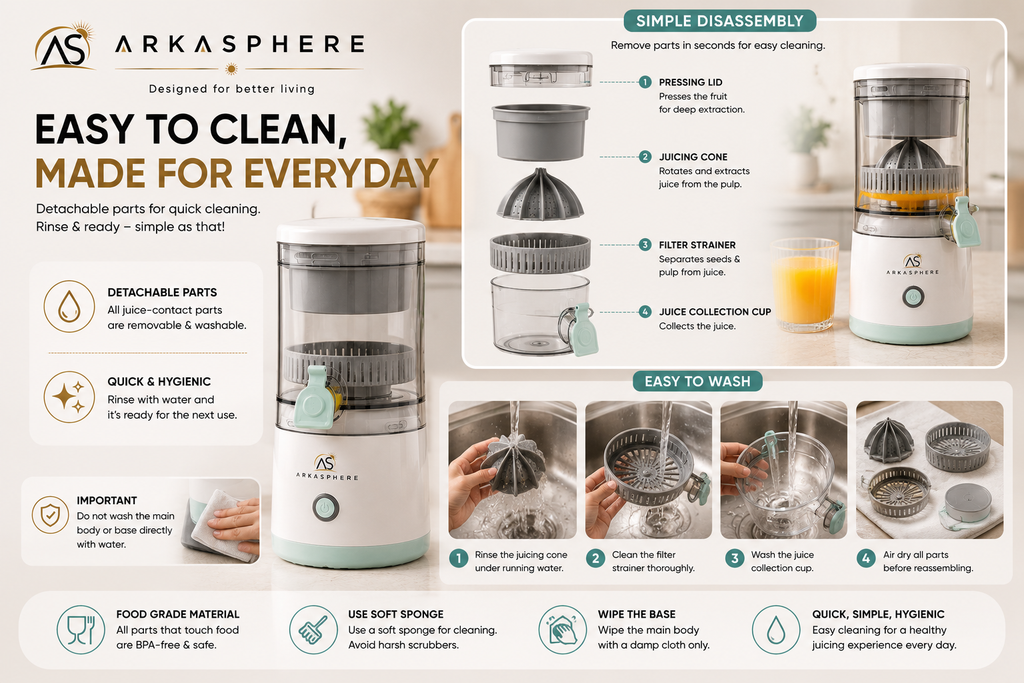 ARKASPHERE™ - Portable Rechargeable Juicer